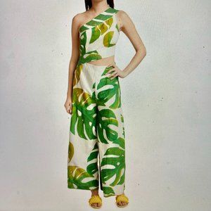 Farm Rio Monstera Jumpsuit Large Originally $225